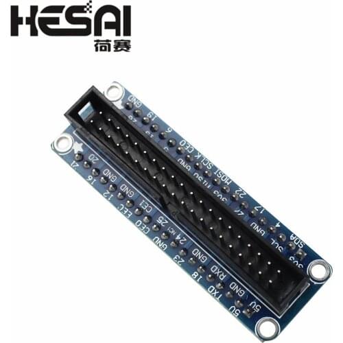 40-pin Blue Raspberry PI GPIO Adapter Plate for Breadbroad