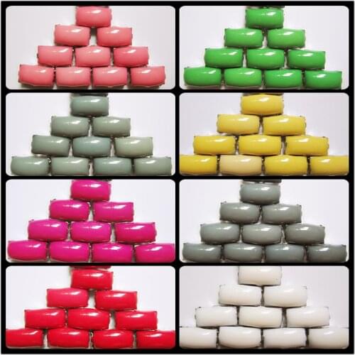 Acrylic Crystals Rectangle Sew Rhinestones 6x10MM Colored Decorative Stones 50Pcs Acrylic Rhinestones Ornaments For Shoes