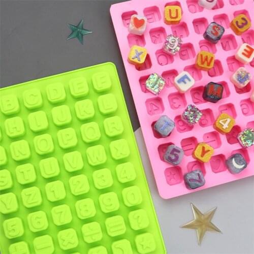 Alphabet Silicone Molds For Chocolate Candy Letter Shape Handmade Soap Making Cake Decoration Mould Ice Cube Baking Tools