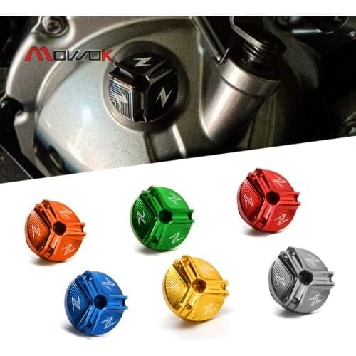 Motorcycle M20*2.5 Aluminum Oil Filter Cup Engine Plug Cover Cap for Kawasaki Z800 Z650 Z900 Z400 Z1000 Z1000R Z1000SX Z900RS