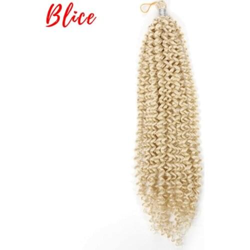Blice 14" 1PCS Pure Color Bohemian Braid Hair Extension Freetress Crochet Water Wave Bulk Synthetic Braiding Hair Afro Kinky