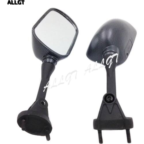Side Racing Mirrors For Kawasa Ninja 05-08 ZX-6R 636 ZX6RR 04-08 Kawasaki Carbon