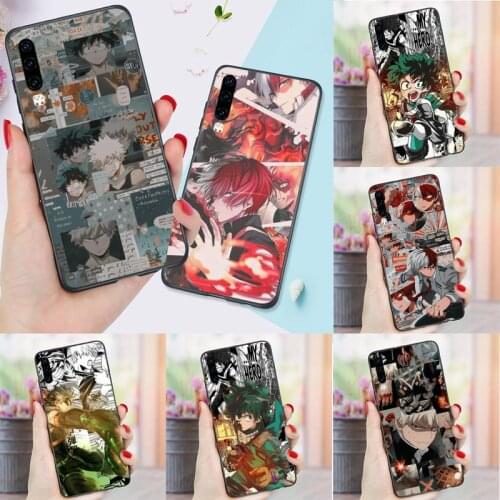 My hero Academy poster Anime Phone Case For Huawei P9 P10 P20 P30 Pro Lite smart Mate 10 Lite 20 Y5 Y6 Y7 2018 2019