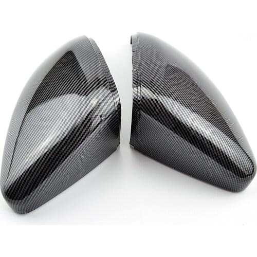 Rearview Mirror Cover Side Wing Rear View Mirror Case Covers Glossy Black For VW GOLF 7 MK7 MK7.5 GTI R GTE GTD 2013-2018