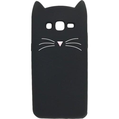 Beard Cat Phone Case For Samsung Galaxy A5 A7 J1 J3 J5 2016 J7 2017 J2 Pro 2018 Cover 3D Cute Cartoon Soft Silicone Back Fundas