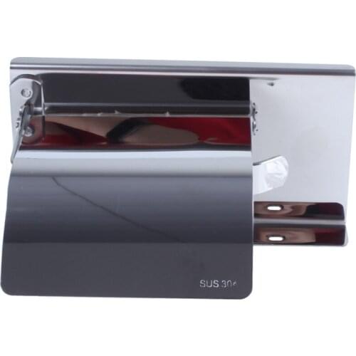 Toilet Paper Holder with Shelf - Bathroom Tissue Holder Toilet Roll Holder Wall Mount