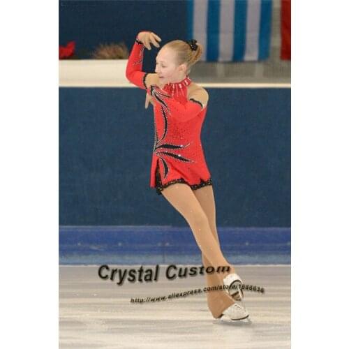 Ice Figure Skating Dress For Kids Fashion New Brand Figure Skating Dress For Competition DR3550