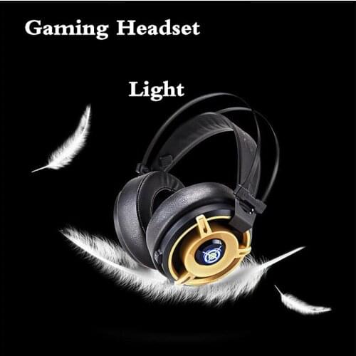 Stereo Surrounded Handband Gaming Headset Earphone Headband Light for Computer PC Gamer Deep Bass Gaming Over-Ear Headset