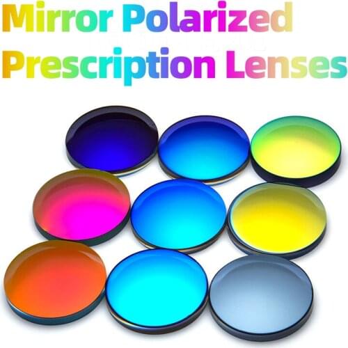 Customized Prescription Sunglasses Mirror Lens UV400 Polarized Sun Glasses Lenses Optical Colored lenses