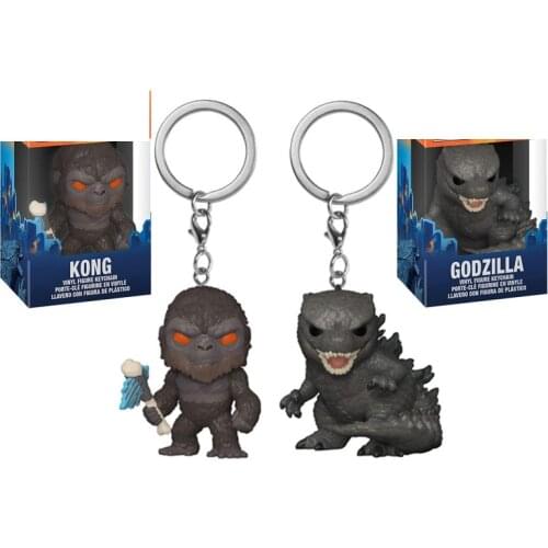 FUNKO Movies POCKET Godzilla Vs Kong - Kong Keychain with Axe Vinyl Figure Keyring Toy Action Toy Figures for Children Boys Girl