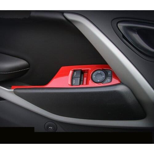 Red Reading Light Warning Light Button A Pillar Air Outlet Grille Mouldings Frame For Chevrolet Camaro 2017 2018 AAA035B