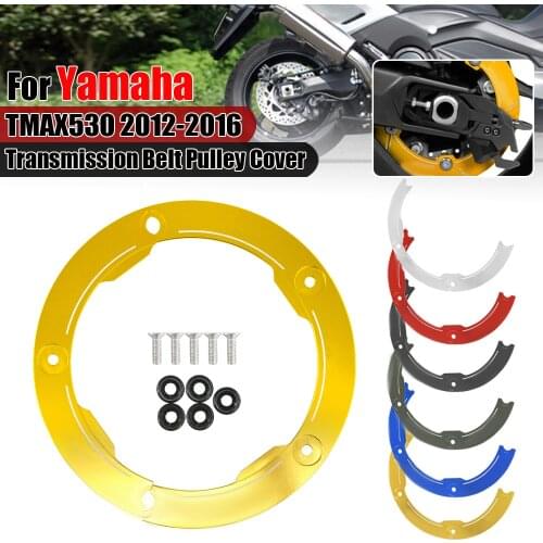 Pulley Cover For Yamaha TMAX530 T-MAX530 T MAX 530 Motorcycle Aluminum Transmission Belt Decoration Guard 12 2013 2014 2015 2016