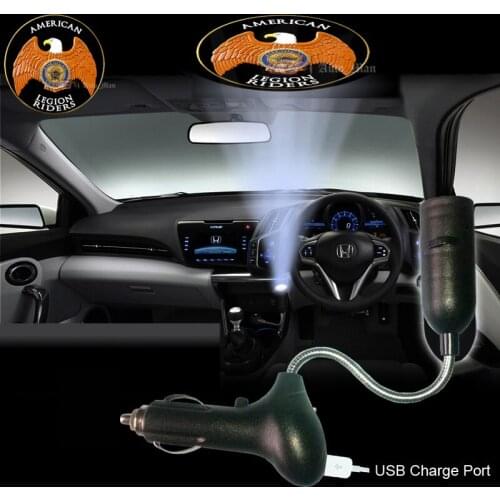 American Legion Riders Logo Car Cigarette Laser Projector Dome Roof Lamp Ghost Shadow Decorative Atmosphere LED Light