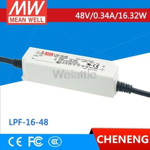 MEAN WELL original LPF-16-48 48V 0.34A meanwell LPF-16 48V 16.32W Single Output LED Switching Power Supply
