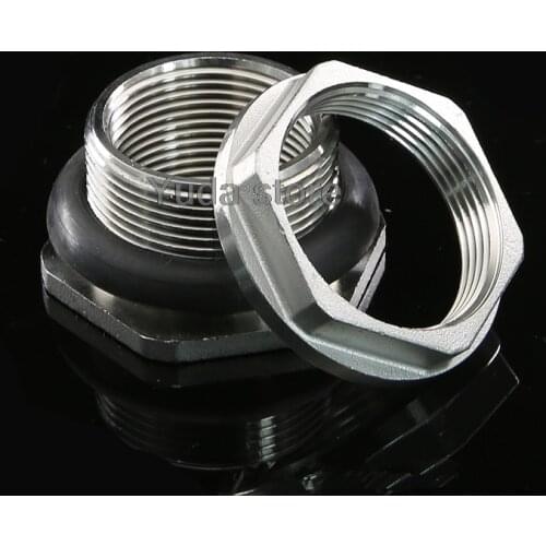 1/2''3/4"1" 1-1/4" 1-1/2" 2'' BSP Male Thread 304 Stainless Steel Pipe Single Rotatable Fitting Nut Water Tank Jointer Connector