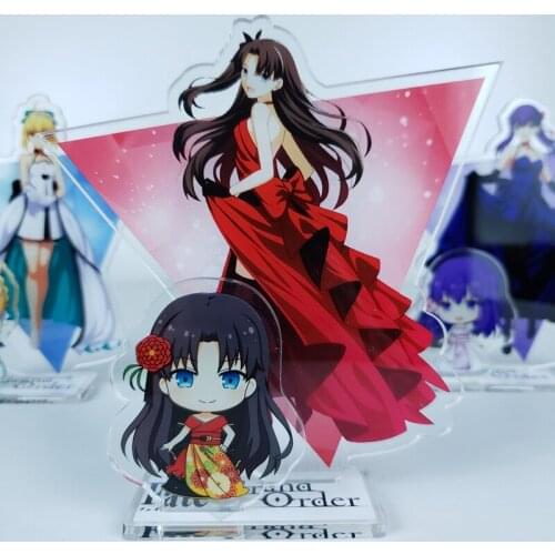 Anime Fate Grand Order Saber Ruler Jeanne d'Arc Shielder Acrylic Stand Figure Desk Decor Model Toy Cosplay Doll