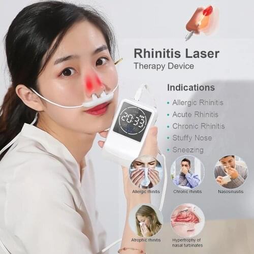 650nm Rhinitis Semiconductor Soft Laser Therapy Device Nose Irradiation Cholesterol Red Light Treatment Instrument