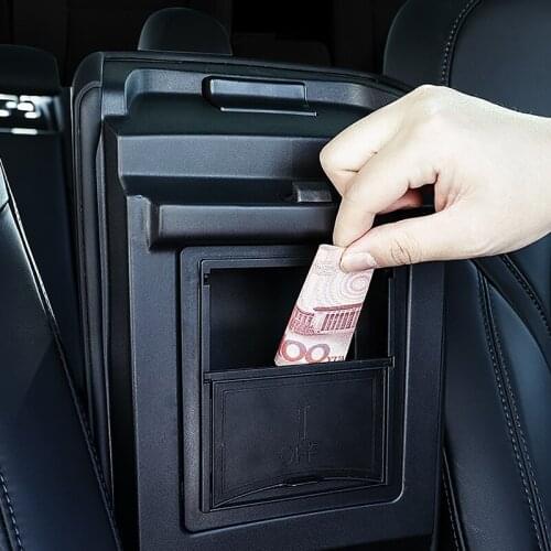 2021 New Center Console Organizer Armrest Hidden Storage Box for Tesla Model 3 / Model Y Accessories Armrest Box Storage Box