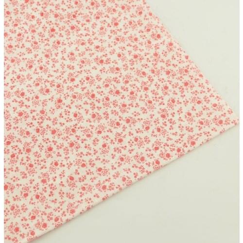 2016 New Arrivals Tecido Cotton Fabric Fat Quarter Printed Red Flowers and Leaves Designs Tissue Telas Home Textile Meter Fabric