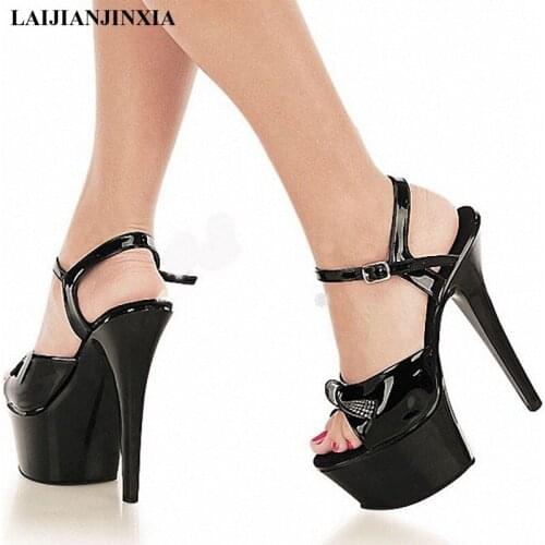 New summer high heels with buckles decorated with 15-cm pole dancing sandals and 6-inch dancing shoes