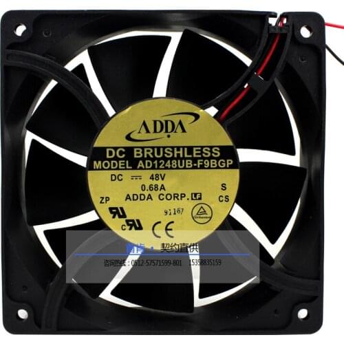 NEW ADDA 12CM 12038 DC48V 0.68A AD1248UB-F9BGP server cooling fan