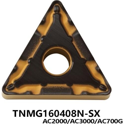 Original TNMG160408N-SX AC2000 AC3000 AC700G Carbide Inserts TNMG160408 TNMG 160408 TNMG1604 Turning Tools CNC