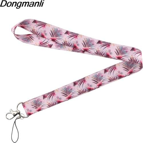 PC219 Fashion Leaves Lanyards ID Badge Holder ID Card Pass Mobile Phone Straps Badge Key Holder Keychain