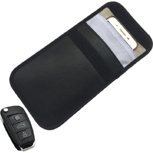 RFID signal blocking bag car key case keyless car key signal blocker pouch