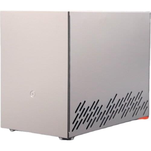 Sirius case T70 A4 aluminum alloy Mini itx SFX small steel gun k70k55 game Silver Pink