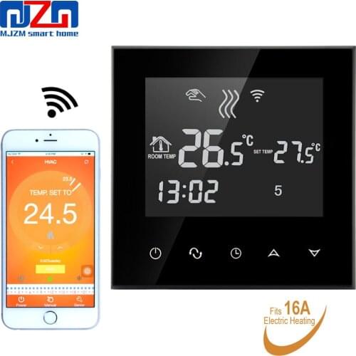 MJZM 16A03-4HH-WiFi Thermostat for Floor Heating Electric Room Warm Digital Temperature Controller Touch Screen Thermoregulator