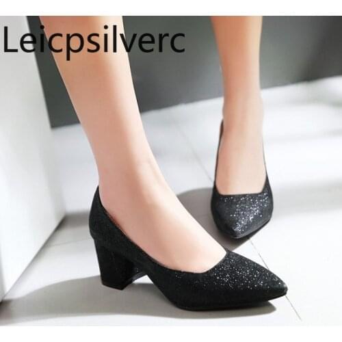 Pumps Spring and autumn new style Shallow mouth Pointed Fine heel High heel Womens shoe plus size 30-48 high heels