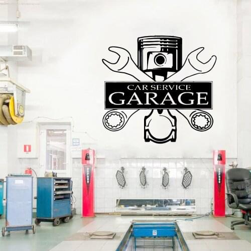 Diy Car Repair SERVICE Wall Sticker For Car Garage Vinyl Art Decal Stickers garage Wall Art stickers Mural