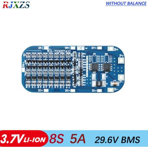 8S 10A 29.6V li-ion BMS PCM battery protection board bms pcm for LicoO2 Limn2O4 li battery