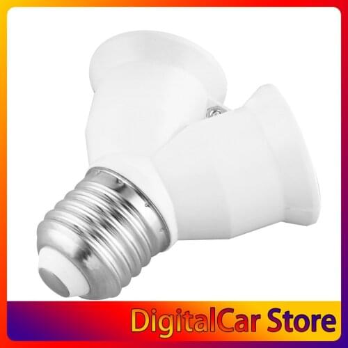 1 pcs New Arrival LED halogen E27 to 2 E27 Y Shape Light Lamp Bulb Splitter Adapter Converter Hot Worldwide