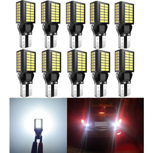 10x W16W T15 Canbus LED Reverse Lights Lamp For Volvo S60L XC90 C70 V40 V50 V60 XC60 S40 S60 S80 XC70 V70 12V 7W 4014 48smd LED