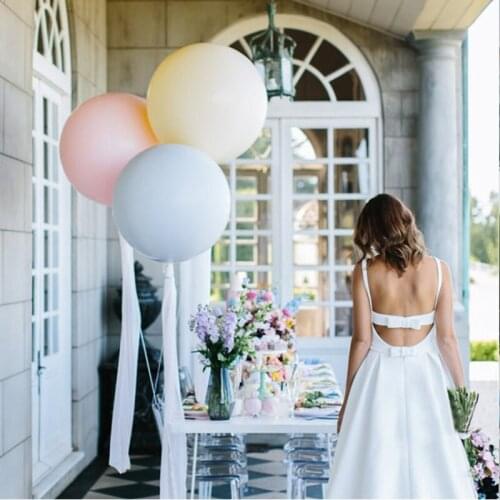 36 inch Jumbo Pastel Round Balloons Big Giant Beautiful Wedding Macaron Balloon Balls Arch Decoration