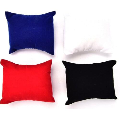 5pcs/lot Velvet Jewelry Bracelet Watch Display Storage Holders Boxes Display Pillows Bracelet Watch Jewelry Showcase