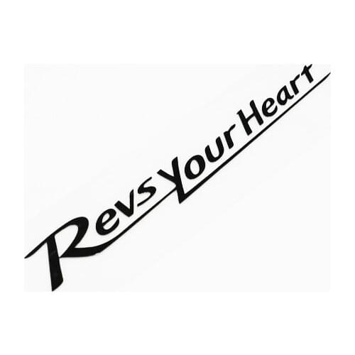Car Styling Vinyl Letters Revs Your Hear Auto Window Body Tail Decal Stickers 19x2.5cm