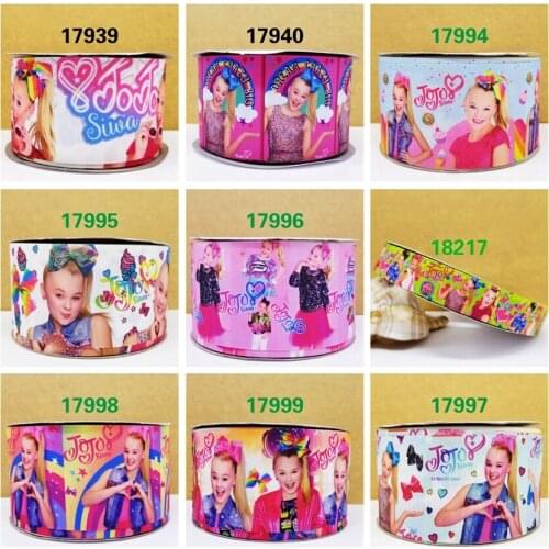 Free shipping 50 yard cartoon printed grosgrain ribbon 17996