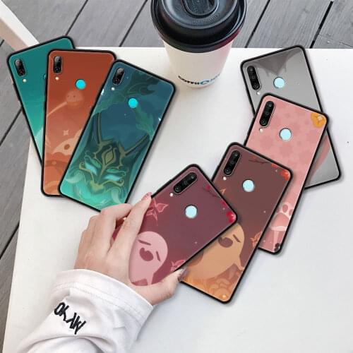 Genshin Impact Icon Case For Huawei P30 Pro P40 Lite E P Smart Z P20 Y6 Y7 2019 Honor 9X 20 9S 8X Back Soft Shell Phone Cover