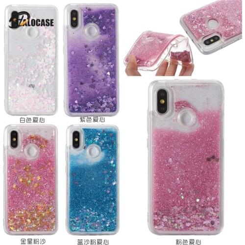 Dynamic Liquid Case Quicksand Cover for xiaomi Mi 8 lite 5X 6X A1 A2 MIX 2 2S Pocophone F1 redmi Note 7 6 pro Note 5 Phone case