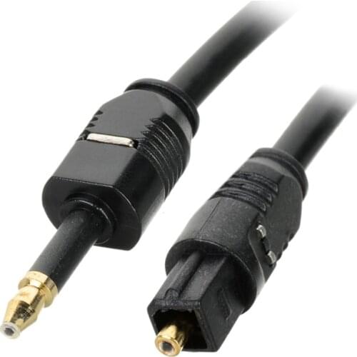 OD4.0 Toshiba Digital Optical Audio Toslink to 3.5mm Mini Toslink Cable Gold connector adapter 1m 1.5m 2m 3m 3ft 5ft 6ft 10ft