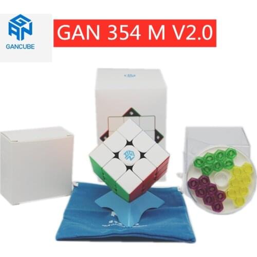 Gan 354 M Magnetic puzzle magic speed cube 3x3 cubo magico professional Gan354 M magnets cube GAN354M toys GAN 354 M v2 GES cube