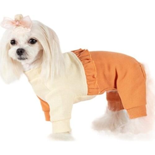 Cotton Dog Jumpsuit Pajamas Winter Pet Dog Clothes Sleepwear Pyjama Puppy Outfit Small Dog Clothing Costume Apparel Dropshipping