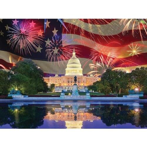 Painting By Numbers Scenery National flag DIY Oil Coloring By Numbers Street Landscape Canvas Paint Art Pictures Home Decor