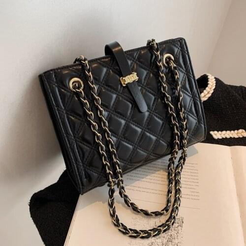 High Quality Leather Shoulder Bag With Coin Purse Womens Lingge Chain Crossbody Bags Fashion Lager Capacity Messenger Handbags