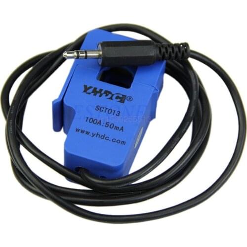 Non-invasive AC Sensor Split 0-100A Core Current Transformer SCT-013-000