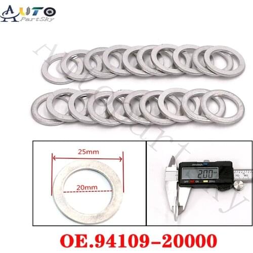 20PCS New 20mm Oil Drain Plug Crush Washer Gaskets for Honda for Acura Auto Replacement Part 94109-20000 9410920000