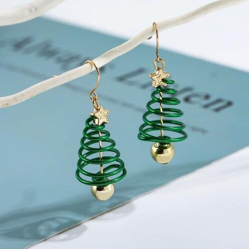 2020 New Christmas Earrings Pendant Christmas Tree Snowflake Antelope Santa Claus Boots Earrings Jewelry Accessories