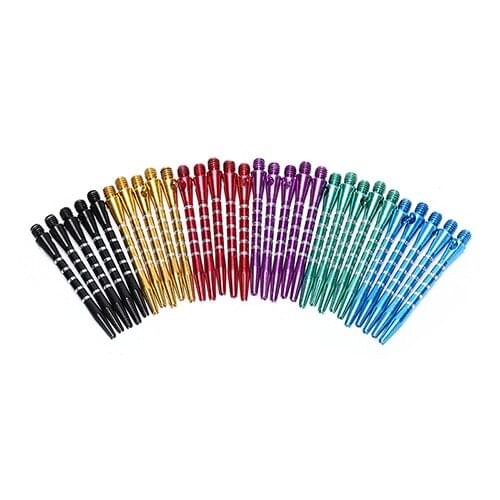 30 Pcs New Aluminum Alloy Dart Shaft Mix Color 2BA Thread Dart 53mm